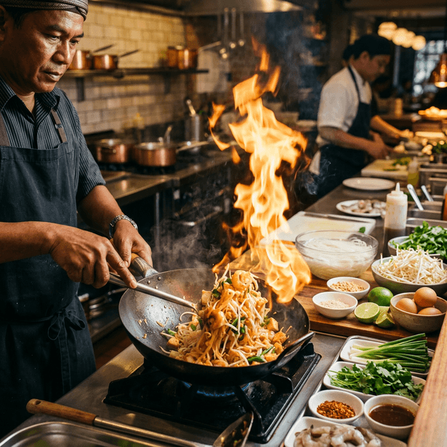 Bí Quyết Nấu Pad Thai Chuẩn Vị Từ Chef Somchai